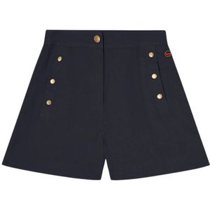 Busnel, Dames, Korte broeken, Blauw, Maat: XS Linnen,