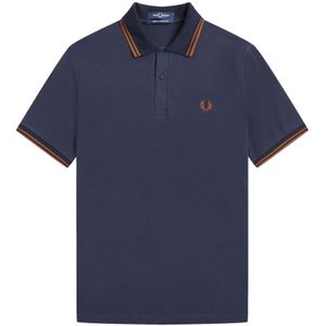 Fred Perry, Heren, Tops, Blauw, Maat: 4XS Katoen,