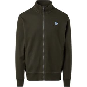 North Sails, Heren, Sweatshirts & Hoodies, Groen, Maat: M Katoen,