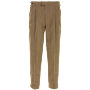 PT Torino, Heren, Broeken, Bruin, Maat: XL Wol,