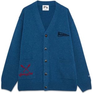 President's, Heren, Truien, Blauw, Maat: S Wol,