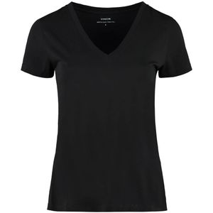 Vince, Dames, Tops, Zwart, Maat: L Katoen,