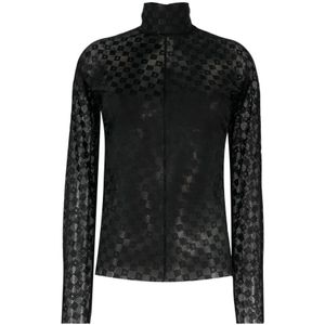 Forte Forte, Dames, Truien, Zwart, Maat: M