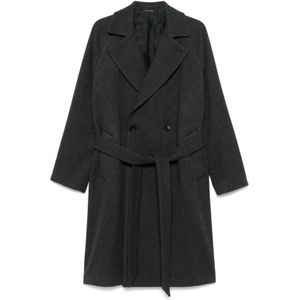 Tagliatore, Heren, Mantels, Grijs, Maat: M Wol,