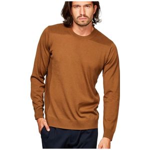 Paolo Pecora, Heren, Sweatshirts & Hoodies, Bruin, Maat: L Jersey,