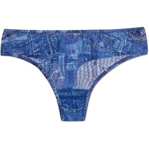 Diesel, Dames, Ondergoed, Blauw, Maat: L Denim,