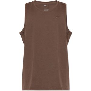 Nike, Heren, Tops, Bruin, Maat: L