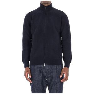 Barba, Heren, Truien, Blauw, Maat: M Wol,