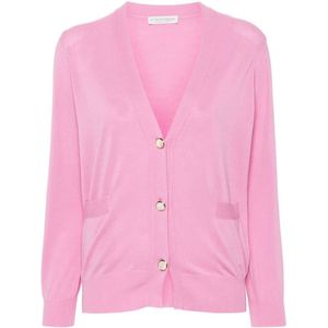 Le Tricot Perugia, Dames, Truien, Roze, Maat: L Katoen,