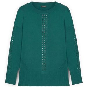 Fiorella Rubino, Dames, Truien, Blauw, Maat: XS Viscose,