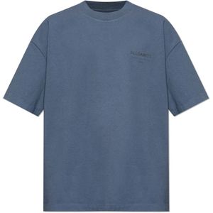 AllSaints, Heren, Tops, Blauw, Maat: M Katoen,