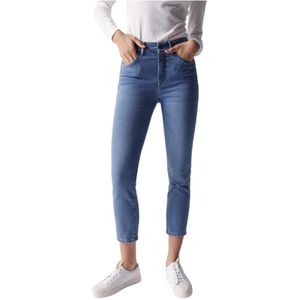 Salsa, Dames, Jeans, Blauw, Maat: W27 L28 Katoen,