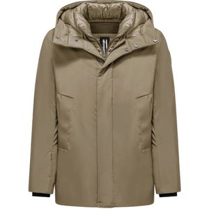 BomBoogie, Heren, Jassen, Bruin, Maat: L Nylon,