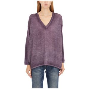 Avant Toi, Dames, Truien, Paars, Maat: S Zijde,