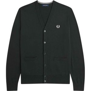 Fred Perry, Heren, Truien, Groen, Maat: XL Katoen,