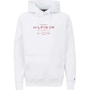 Tommy Hilfiger - Oval Graphic Hoodie - Wit - Heren - Katoen