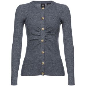 Pinko, Dames, Truien, Grijs, Maat: XL Wol,