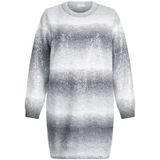 Liu Jo - Korte Gebreide Jurk - Grijs - Wolmix - Ronde Hals