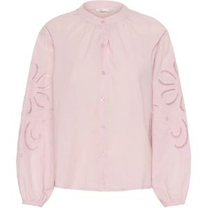 Cream, Dames, Blouses & Shirts, Roze, Maat: S Katoen,