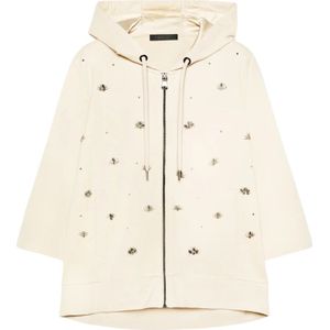 Elena Mirò, Dames, Sweatshirts & Hoodies, Beige, Maat: XS Katoen,