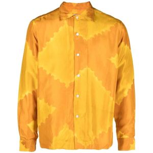 Bode, Heren, Overhemden, Oranje, Maat: S