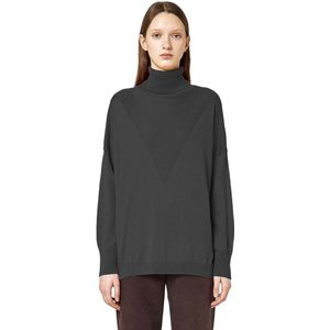 Alpha Studio, Dames, Truien, Grijs, Maat: M Zijde,