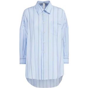 Marni, Dames, Blouses & Shirts, Blauw, Maat: 3XS Katoen,