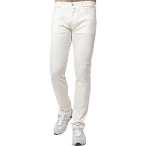 Jacob Cohën, Heren, Broeken, Wit, Maat: W30 Katoen,