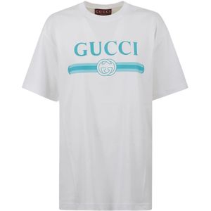 Gucci, Dames, Tops, Wit, Maat: M Katoen,