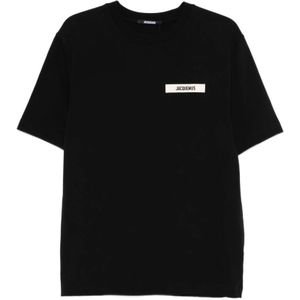 Jacquemus, Heren, Tops, Zwart, Maat: S