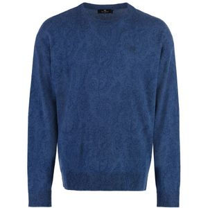 Etro, Heren, Truien, Blauw, Maat: M Wol,