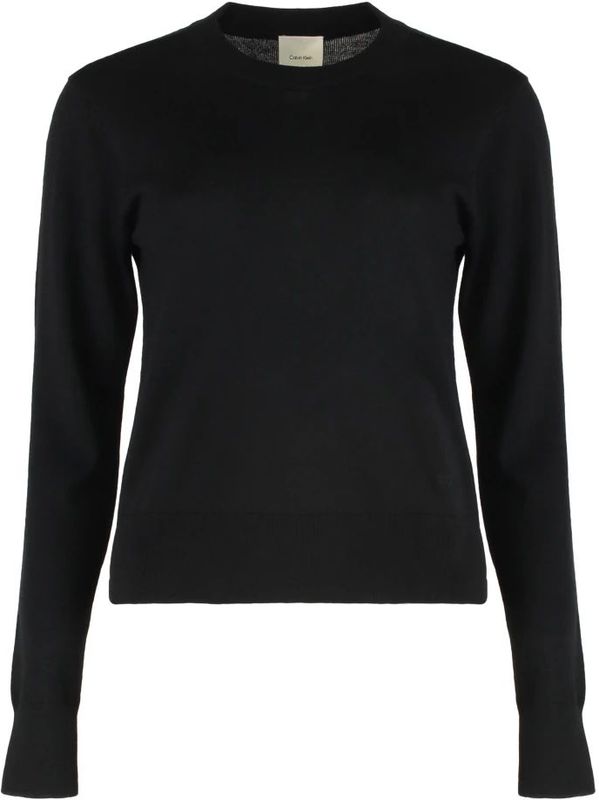 Calvin Klein, Dames, Truien, Zwart, Maat: XS Wol,