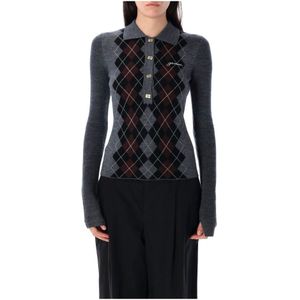 Ganni, Dames, Truien, Veelkleurig, Maat: L Wol,