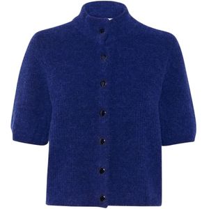 Gestuz, Dames, Truien, Blauw, Maat: XL Wol,