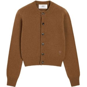 Ami Paris, Dames, Truien, Bruin, Maat: S Wol,