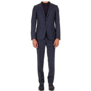 Zegna, Heren, Pakken, Blauw, Maat: L Wol,