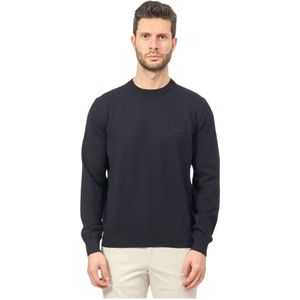 Hugo, Heren, Truien, Blauw, Maat: L Katoen,