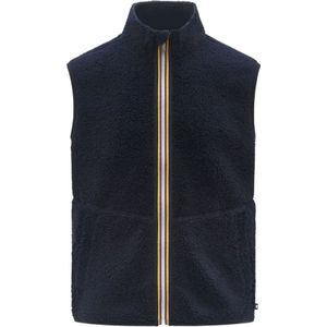 K-Way, Heren, Jassen, Blauw, Maat: L Fleece,