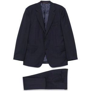 Canali, Heren, Pakken, Blauw, Maat: 4XL