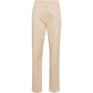 Max Mara, Dames, Broeken, Beige, Maat: M Katoen,
