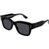Gucci Gedurfde Wayfarer zonnebril , Black , Heren , Maat: 53 MM