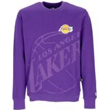 New Era - Crewneck Sweatshirt - Paars - Heren - 100% Katoen