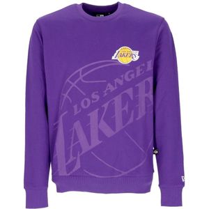 New Era - Crewneck Sweatshirt - Paars - Heren - 100% Katoen