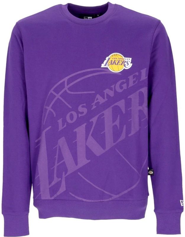 New Era - Crewneck Sweatshirt - Paars - Heren - 100% Katoen