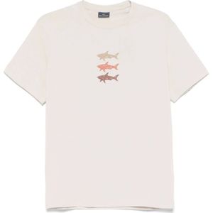 Paul & Shark, Heren, Tops, Beige, Maat: M Katoen,