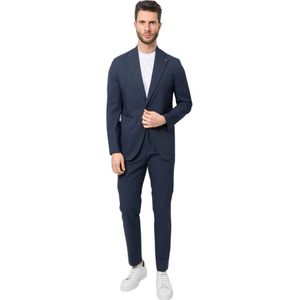 Mulish, Heren, Pakken, Blauw, Maat: XL Leer,