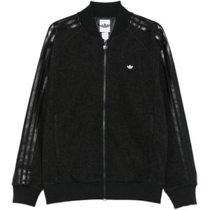 Adidas, Heren, Sweatshirts & Hoodies, Zwart, Maat: M Poliester,