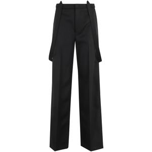 Dondup, Dames, Broeken, Zwart, Maat: M Wol,