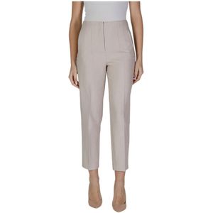 Only - Plain Fastening Broek - Beige - Dames