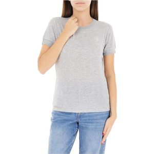 Patrizia Pepe, Dames, Truien, Grijs, Maat: XS Viscose,